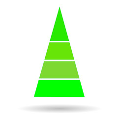 Fototapeta premium Modern abstract image of a green tree