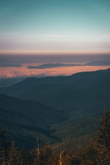 Obraz premium sunset in mountains