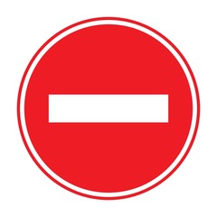 Stop sign, stop icon - vector stop illustration. red warning symbol - Vector