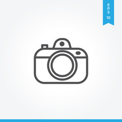 Photo camera flash vector icon, simple sign for web site and mobile app.
