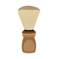 shaving brush isolated vector illustration