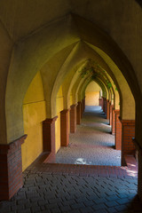 Enfilade with stone vaults