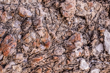 Color stone rock texture. Close-up