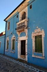 Alte Hausfassaden auf der Insel Mazzorbo