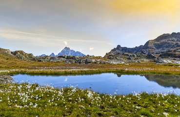 Laghi di Pontechianale, Cuneo, Italia
