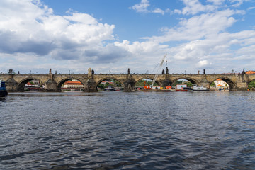 Charles Bridge Prague in Czech Republic.