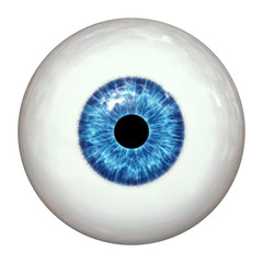 blue human eye ball - obrazy, fototapety, plakaty