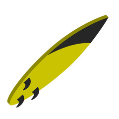 Isolated colored surfboard. Vacations time - Vector illustration