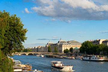 Fototapeta premium Orsay museum and river Siene, France