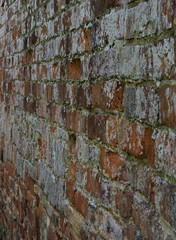 Very old brick wall Bungay Suffolk