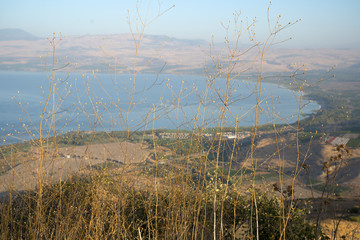 The Sea of Galilee from the Golan Heights