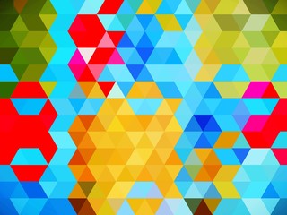 abstract background with multi coloured textures ofsquares