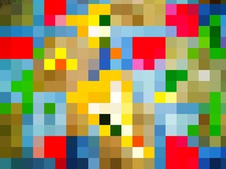 abstract background with colourful geometric pattern of rectangles and squares