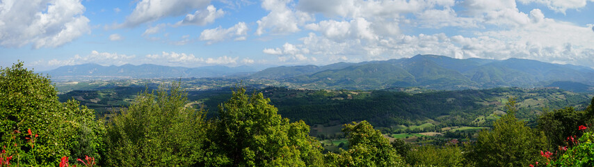 Fototapeta na wymiar Panoramic view of Umbria, Italia