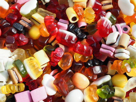 Bunte Mischung an S&uuml;&szlig;igkeiten