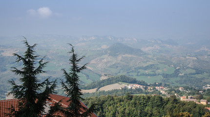 Blick auf San Marino