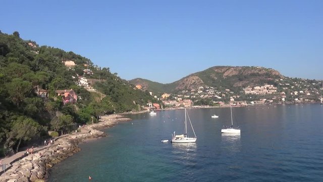 theoule sur mer aerial shots