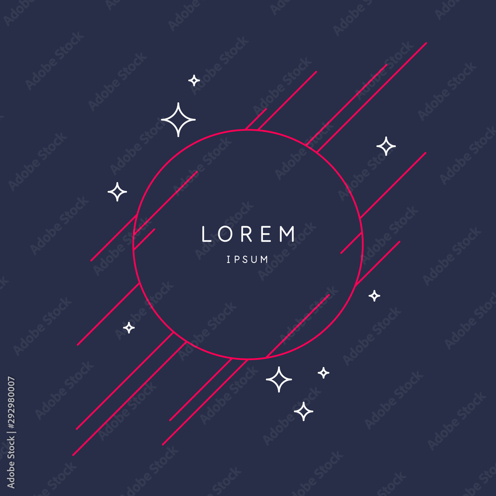 Poster abstract background with dynamic shapes. vector template
