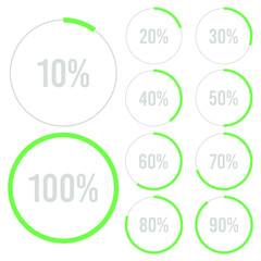 Percentage diagram vector design illustration isolated on white background