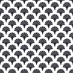 French victorian seamless pattern vector. White,black.