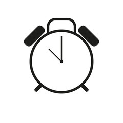 alarm clock icon. vector illustration