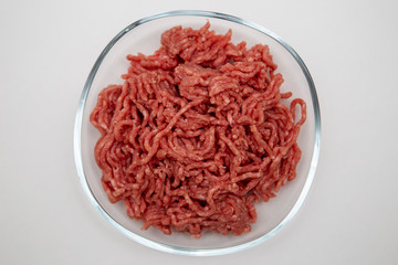  Raw chickpeas from cuts prepared for cooking. Meat family.