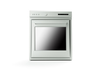 Obraz premium professional oven on a white background 3d render