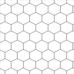 Honeycomb seamless illustration. Vector hexagons pattern