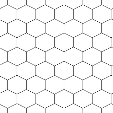 Honeycomb seamless illustration. Vector hexagons pattern