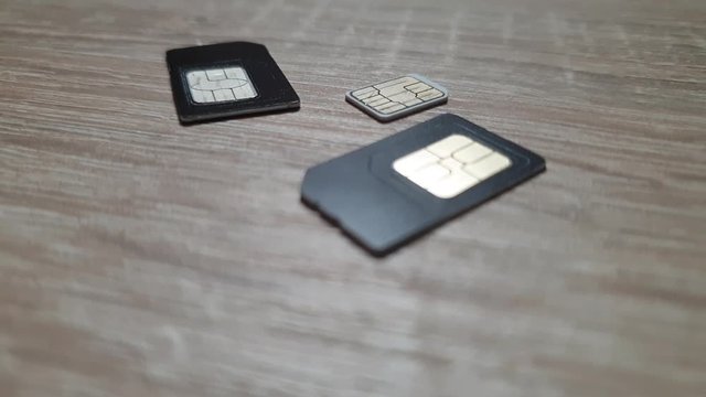 SIM card cellular. Sim cards close up.