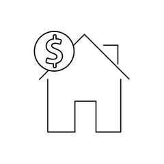 House sale icon. Vector illustration