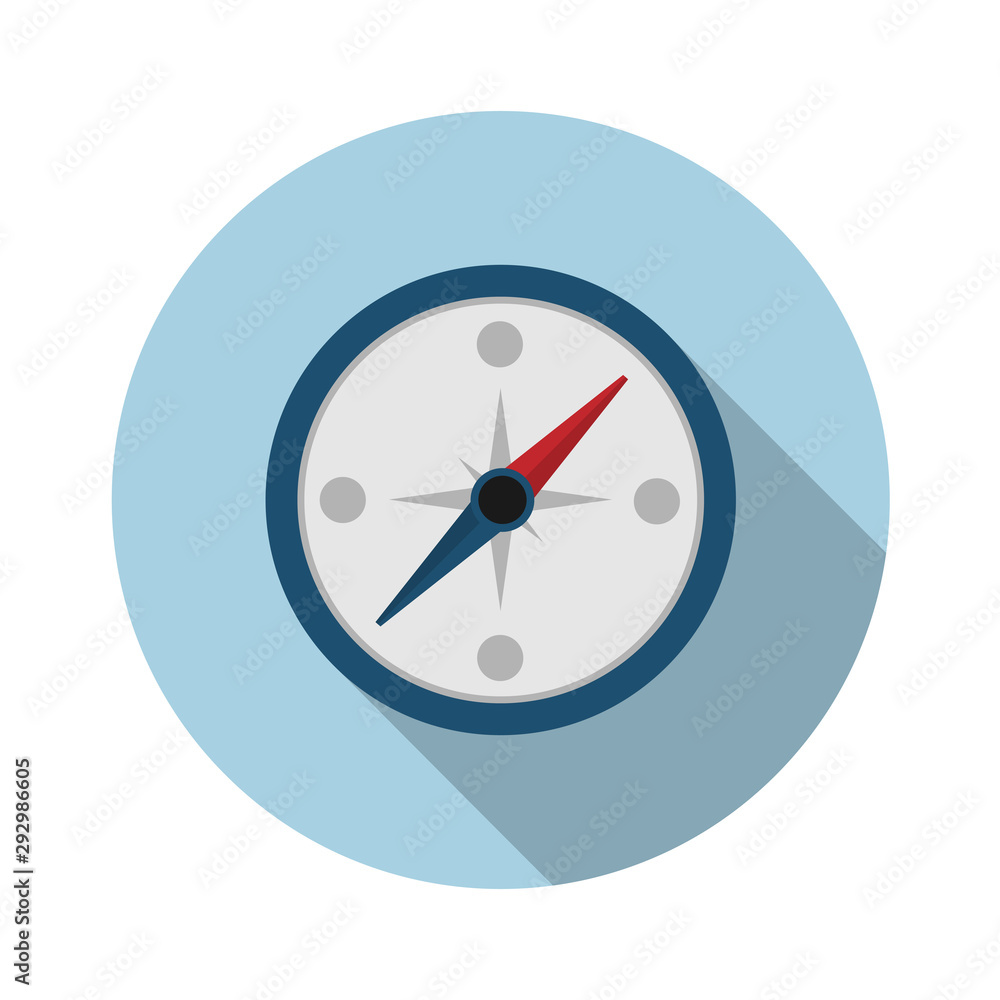 Poster compass flat icon - from a set of map, navigation and location icons.vector illustration in a simple