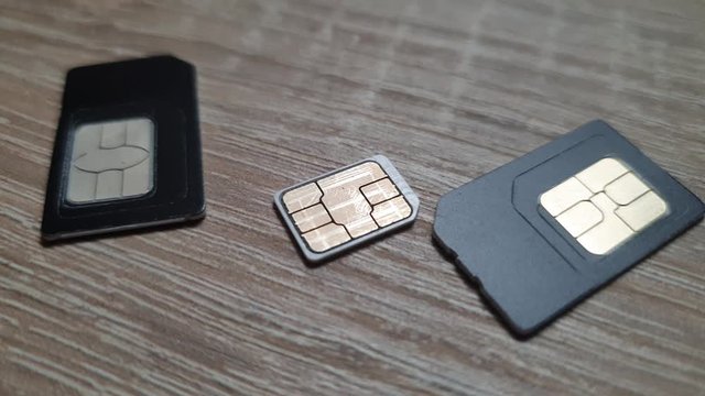 SIM card cellular. Sim cards close up.