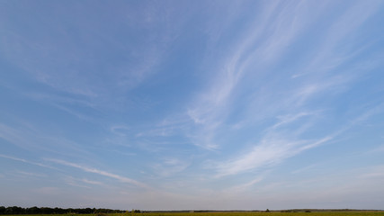 Sky with veil clouds in summer for background pictures