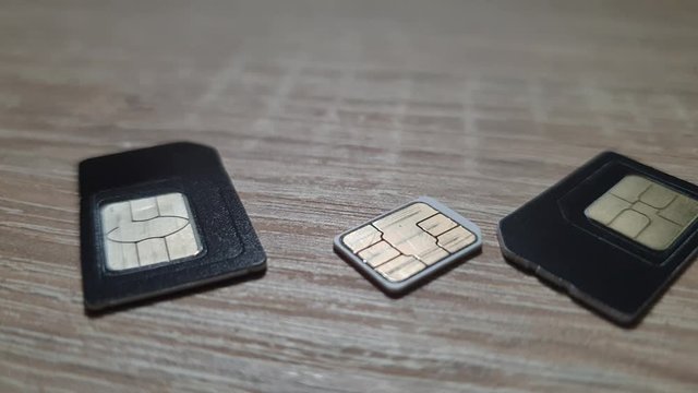 SIM card cellular. Sim cards close up.