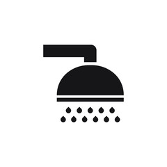 Shower icon on white background. Vector illustration