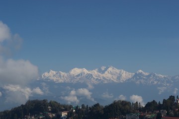 city of Darjeeling in the lap of Himalayan peaks