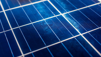 Solarpanel Close-up. Solar Panel nahaufnahme.