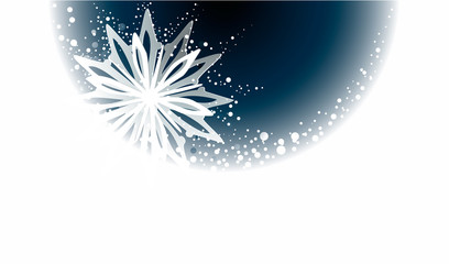 Fototapeta premium Christmas abstract background with snow