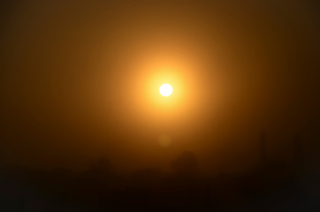 Atardecer en la carretera Chihuahua - México