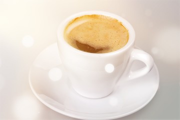 Coffee cup  on wooden background