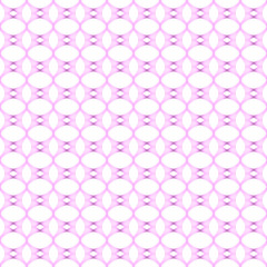 Pink and white oval abstract geometric seamless textured pattern background