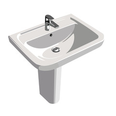 Sink reslistic vector illustration isolated