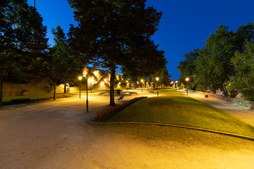 parque á noite