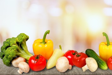 Excellent fresh vegetables,isolated on white with clipping path