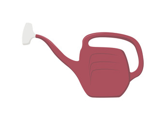 Obraz premium red watering can vector illustration
