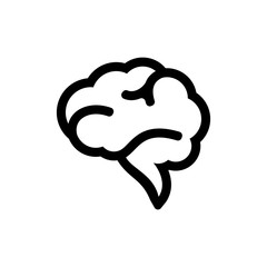 Fototapeta na wymiar Brain simple icon