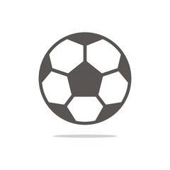 Fototapeta premium Football icon isolated on white