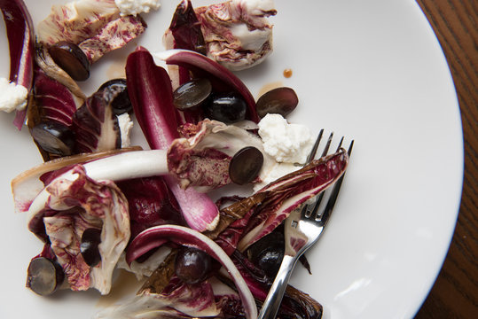 Endive and radicchio salad