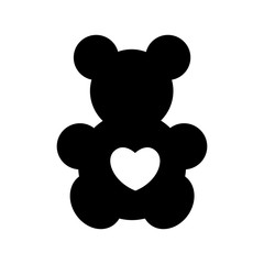 Teddy bear, toy, icon 